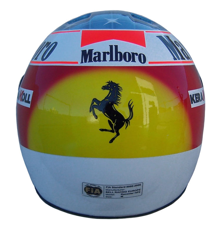 Casque De Pilote Ferrari Michael Schumacher - Grand Prix Du Japon 1998, Réplique Neuve